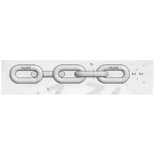 Kalibreli baklal� galvanizli zincir 16 mm