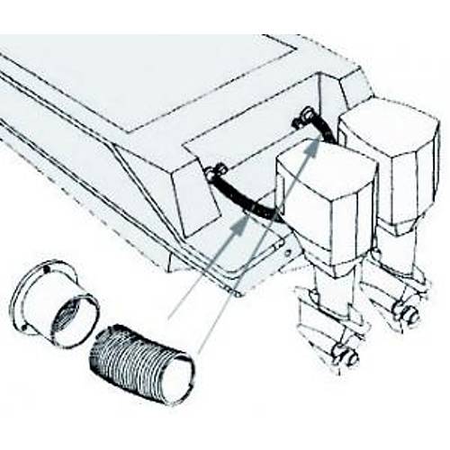 D��tan takma motor direksiyon ve R/C telleri i�in esnek PVC montaj spirali