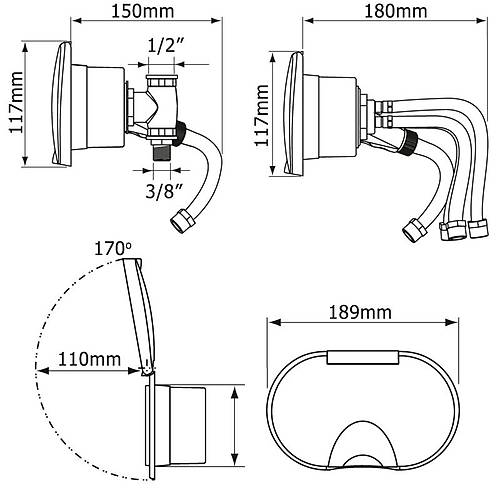 Hortumlu du� ve yuva