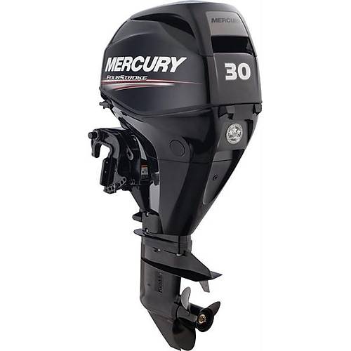 Mercury 30 HP D�rt Zamanl� Deniz Motoru Uzun �aft Mar�l� Trimli Direksiyonlu