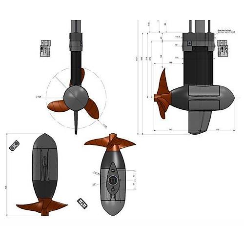 Torqeedo Pod Drive Cruise 3.0 FP 24V DC