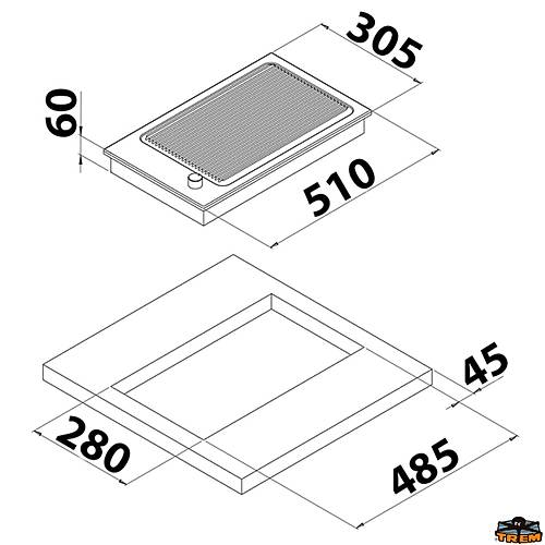 CAN PB1328 Elektrikli Seramik Izgara