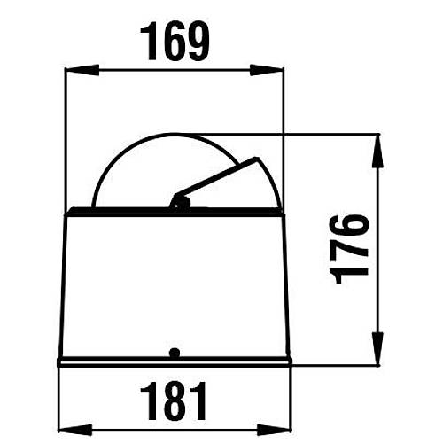 RIVIERA BW4 WHITE STAR PUSULA �130MM. BEYAZ