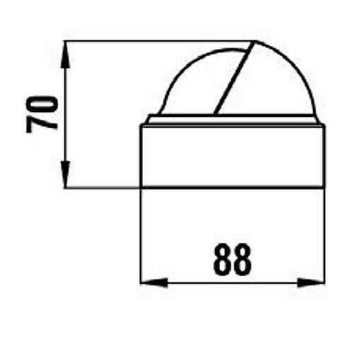 RIVIERA BS1 STELLA PUSULA Y�ZEYE MONTAJ �65MM S�YAH