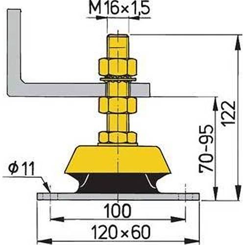 Vetus esnek motor takozu