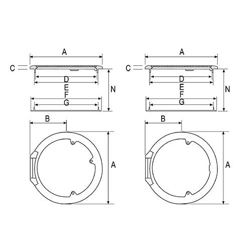 Nuova Rade plastik yuvarlak hatch
