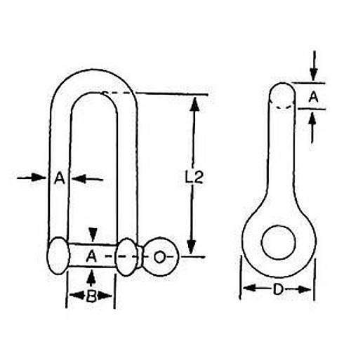 Uzun zincir kilidi 4 mm