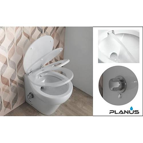 PLANUS STILO PLUS 24V BEYAZ KISA TA�, THR. K�TL� TUVALET