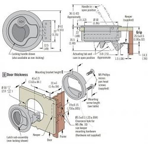 Southco Marine M1 kulplu kilit