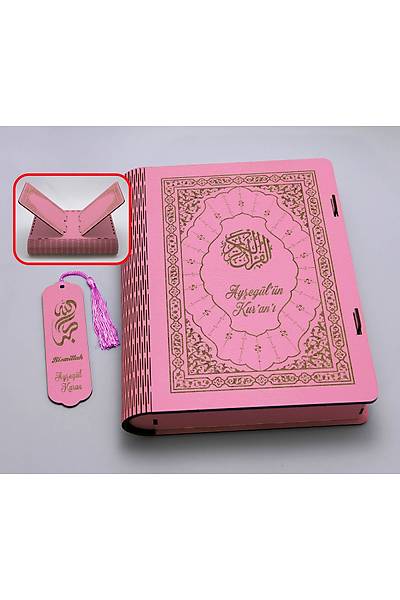 Kiiye zel Ahap Rahleli Kuran Kutusu, Pembe
