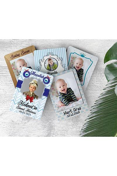 UV Baskl Ahap Erkek Bebek Magnet - Fotorafl