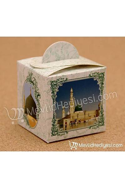 MOR Esma'l 3'l Set / eker Kutusu + Tl Kese