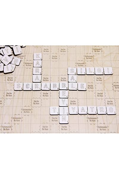 Kelime Üretme Oyunu - Kelime Avý - Yerli Üretim Ahþap Türkçe Scrabble