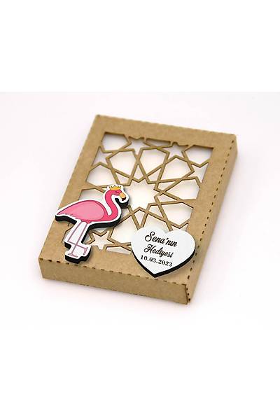 Figr Flamingo Detayl, Osmanl Desenli Kutulu Sabun - Bebek ekeri