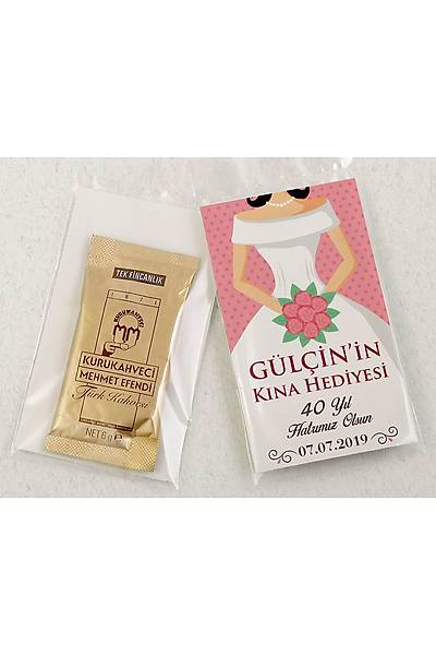 Kahveli Sz, Nian, Kna Hediyesi - Pembe Temal Gelin