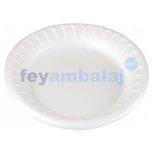 Yuvarlak Köpük Tabak 17 Cm Beyaz Mod 33A 100 Adet