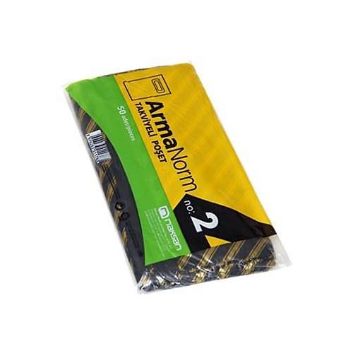 Takviyeli Poşet Siyah 2 Numara 26x38