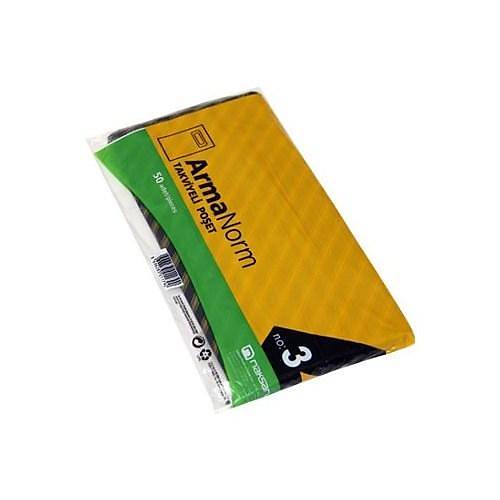 Takviyeli Po�et Siyah 3 Numara 33x45