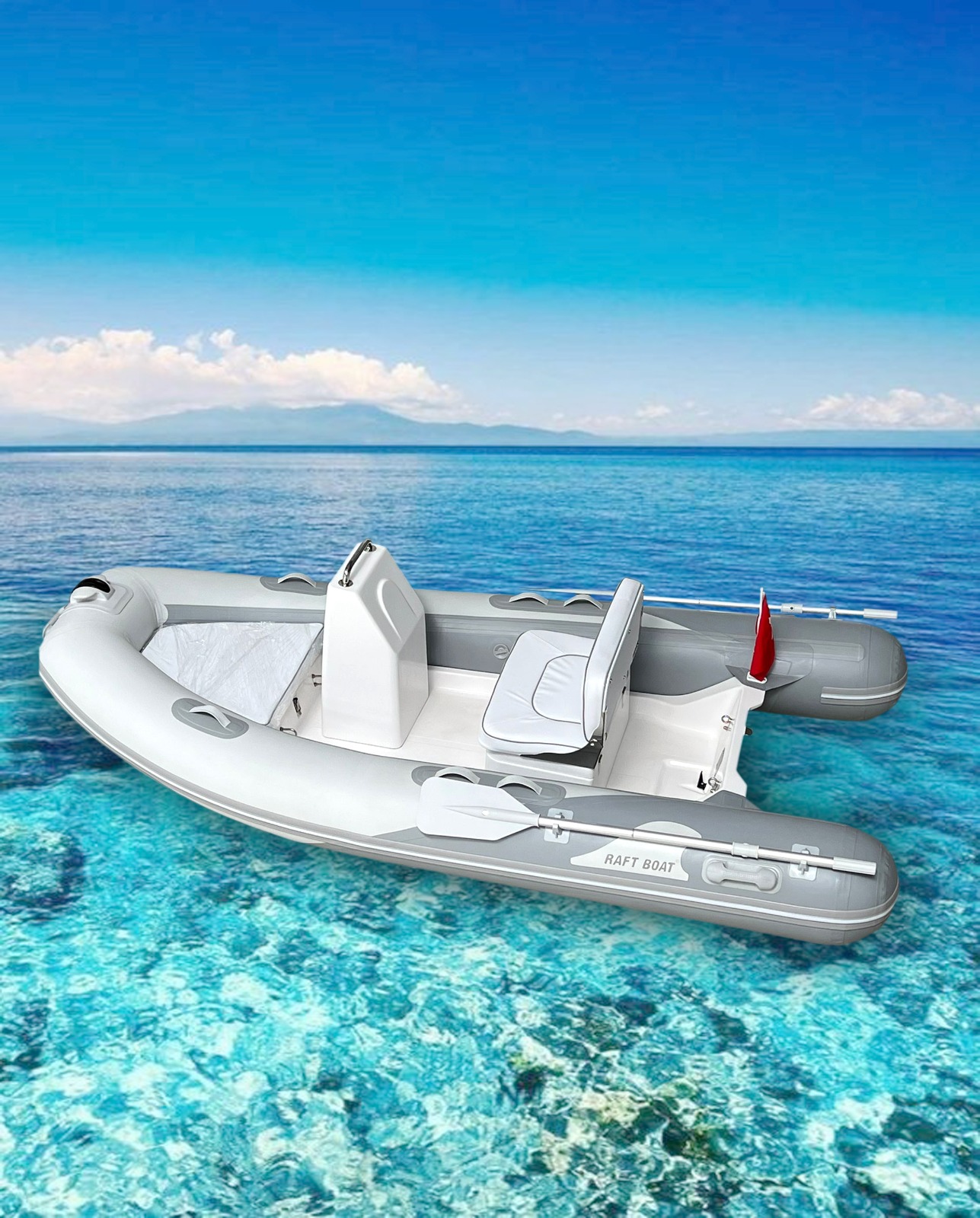 RAFT BOAT 560 RBF LX FİBER TABANLI OTURMA GRUPLU ŞİŞME BOT