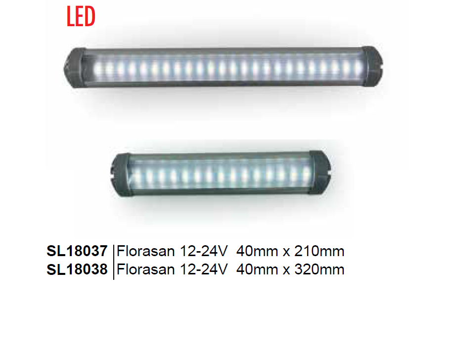 FLORESAN LED 12-24v 4x21cm