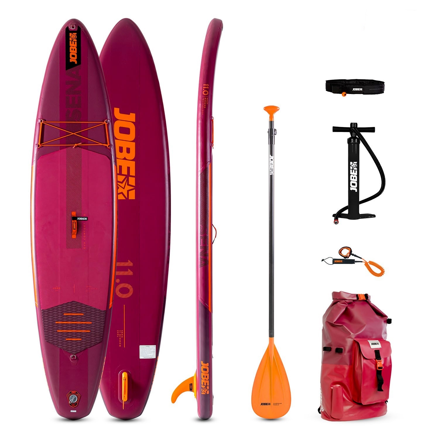 JOBE AERO SENA SUP BOARD SETİ 11 BORDO 335X76X12 CM