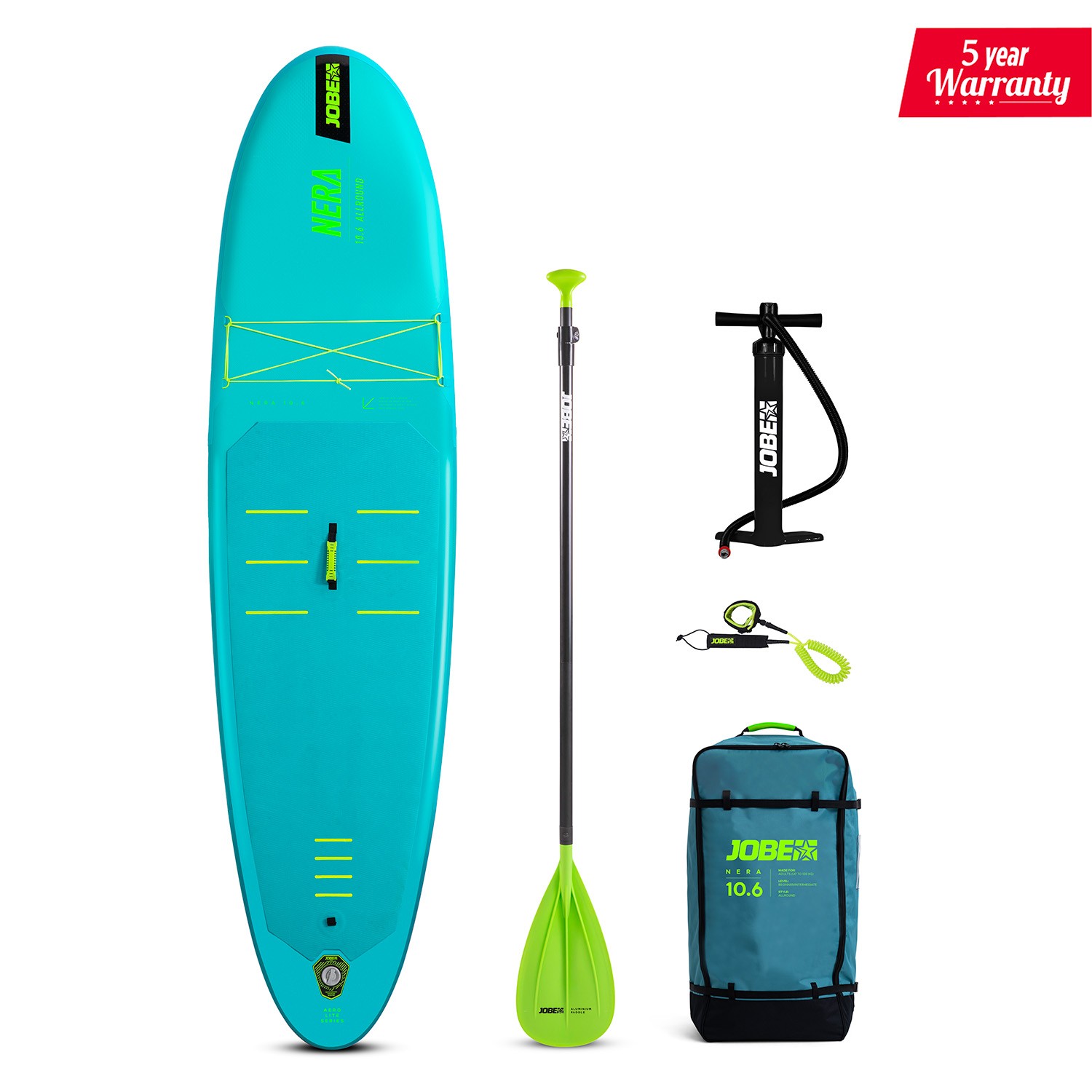 JOBE NERA SUP BOARD 10.6 SETİ YEŞİL 320X81X15 CM