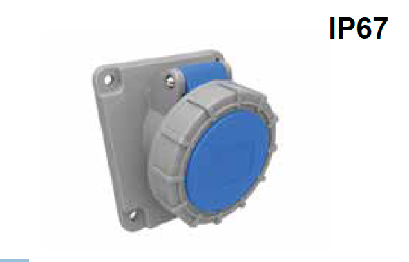 PRİZ DUVAR TİPİ 45° SU GEÇİRMEZ 32amp