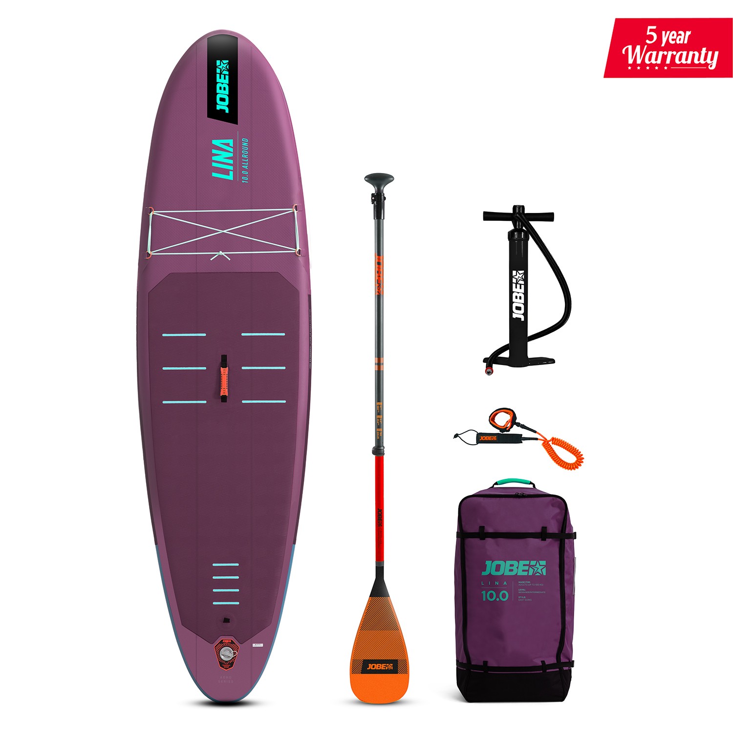 JOBE LİNA SUP BOARD 10.0 SETİ MOR 305X81X15 CM