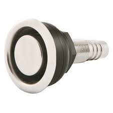 HAVA FİRARI FLANŞLI DÜZ 5/8" KROM / 316 Kalite
