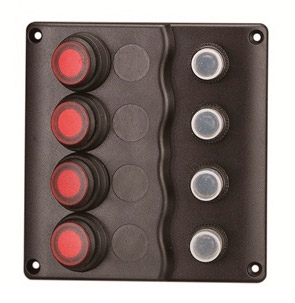 SİGORTA PANELİ, SU GEÇİRMEZ, 4LÜ, 12V