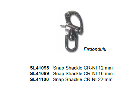 SNAP SHACKLE FIRDÖNDÜLÜ16mm