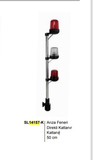 ARIZA FENERİ DİREKLİ ,KATLANIR SL12 50CM