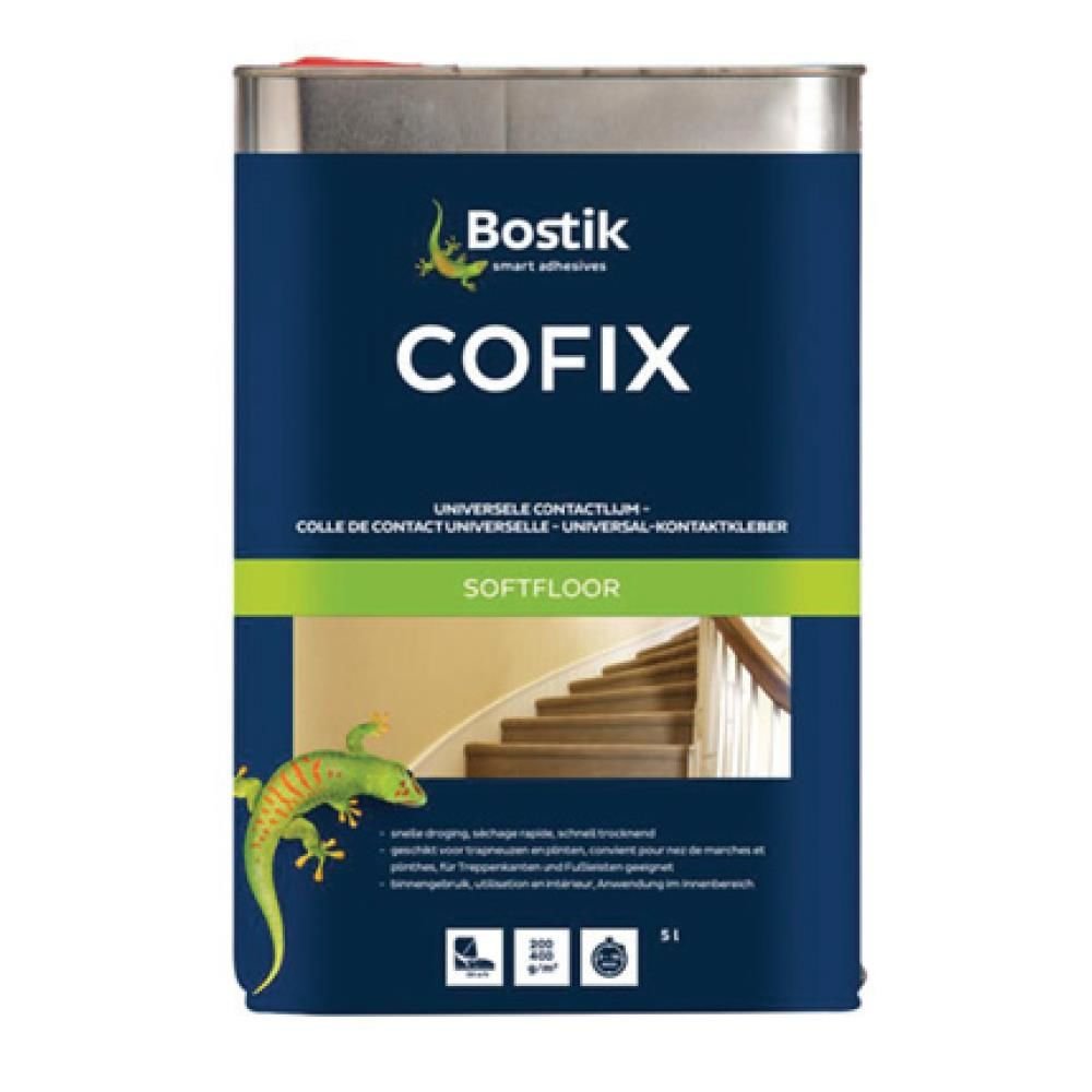 BOSTİK COFİX HALI VE PARKE YAPIŞTIRICI 5 LT ŞEFFAF