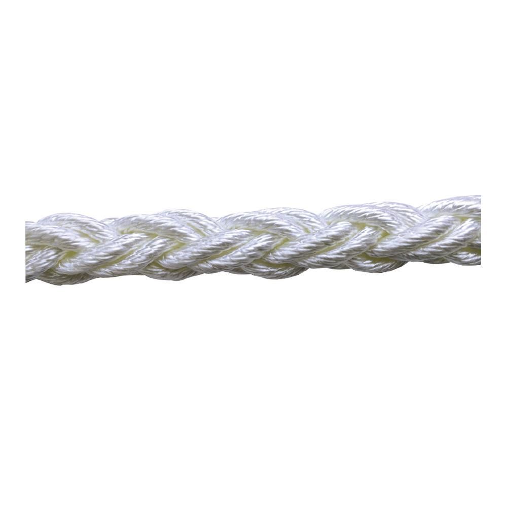 POLYESTER HALAT 8 KOLLU 24 MM BEYAZ  (1 MT=437 GR) ( Metre fiyatıdır)