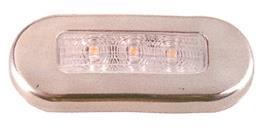 MERDİVEN LAMBASI BEYAZ 24 V LED KROM ÇERÇEVELİ