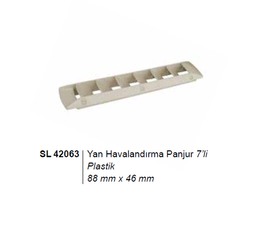 YAN HAVALANDIRMA PANJUR 7'Lİ PLASTİK 88x46cm