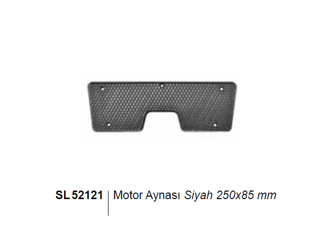MOTOR AYNASI 250x85mm Siyah