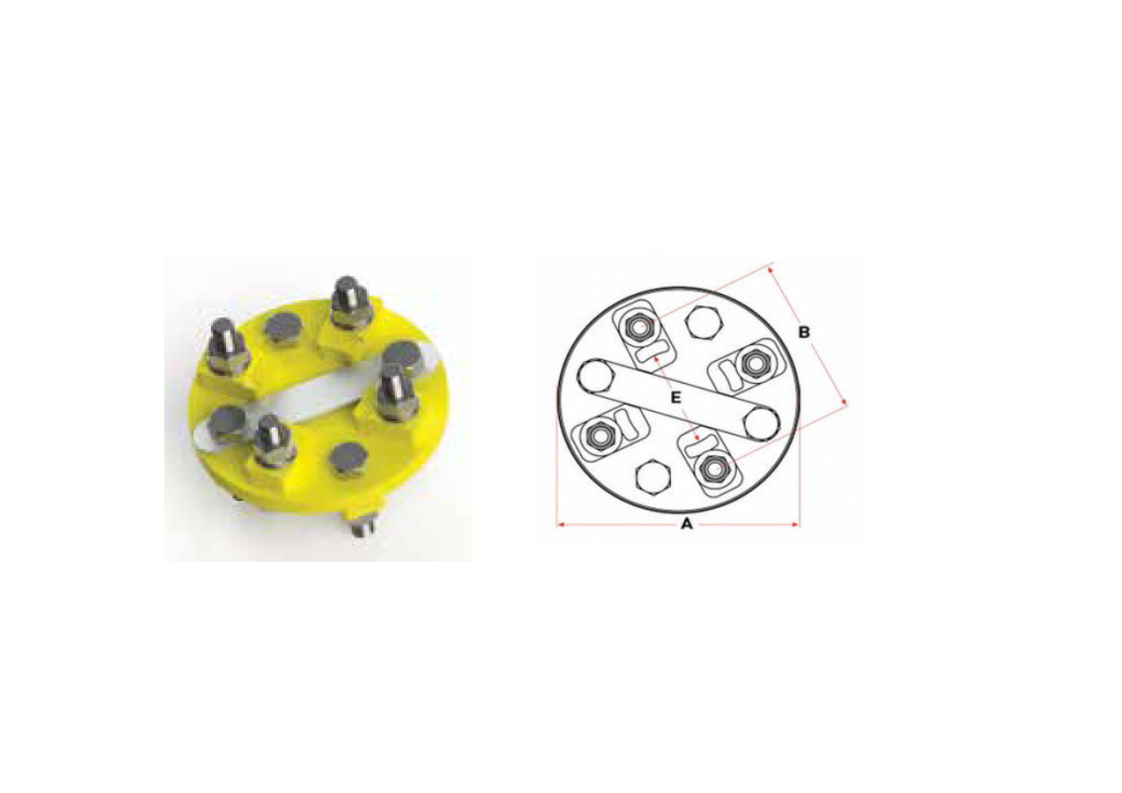 KAPLİN (HEK6080) Ø115mm M10