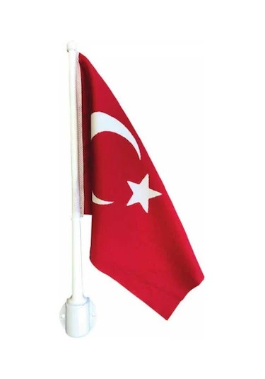 BOT BAYRAK DİREĞİ PLASTİK 35 CM BAYRAKLI