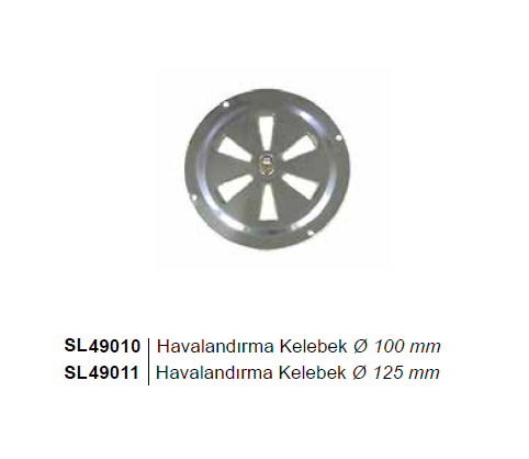 HAVALANDIRMA KELEBEK Ø100mm