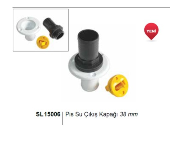 PİS SU ÇIKIŞ KAPAĞI Ø38mm