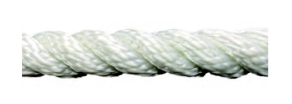 POLYESTER HALAT 3 KOLLU 12 MM BEYAZ  (1 MT=110 GR) ( Metre fiyatıdır)