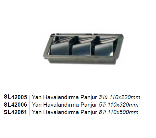 YAN HAVALANDIRMA PANJUR 8'Lİ  11x50cm
