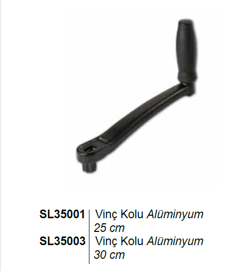 VİNÇ KOLU ALUMİNYUM,25cm