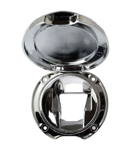 PLASTİK KROME KAPAKLI DUŞ YUVASI AÇILI ÇAP:70MM