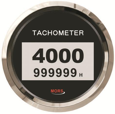 DİJİTAL DEVİR GÖSTERGESİ 4000 RPM 12-24V SİYAH