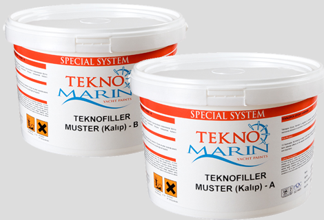 TEKNOMARIN TEKNOFILLER MUSTER (Çok Amaçlı Kalıp Macunu) (Gri) 20KG