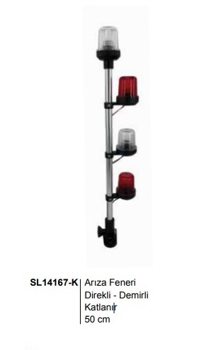 DİREKLİ DEMİRLİ ARIZA FENERİ  55cm