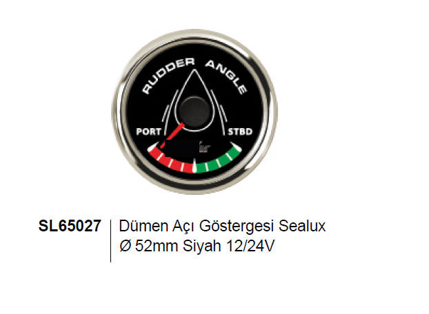 DÜMEN AÇI GÖSTERGESİ Sealux 12/24v Ø52mm BEYAZ