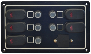 Usb portlu sigorta paneli. IP65 Su geçirmez